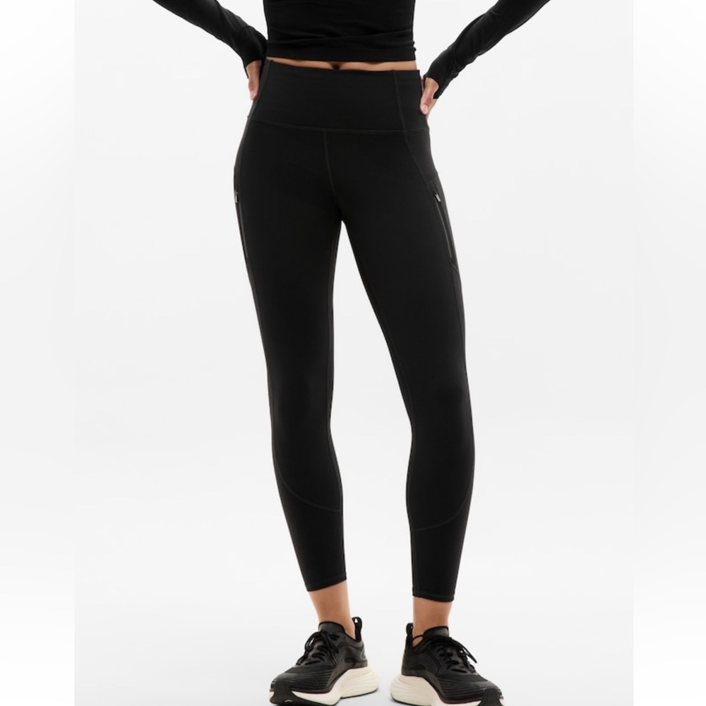 Athleta Rainier Black High Rise Leggings